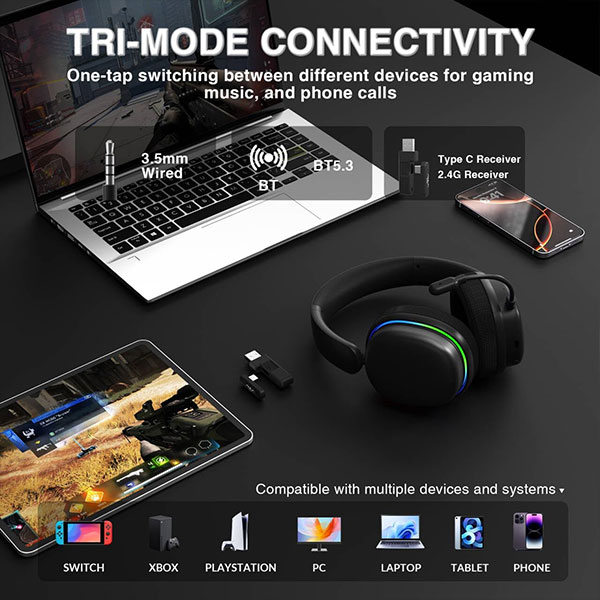 AULA G7 Pro Wireless Gaming Headset