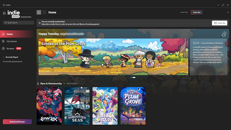 Indie.io Launches Indie Pass, a New Home for Discovering Indie Games