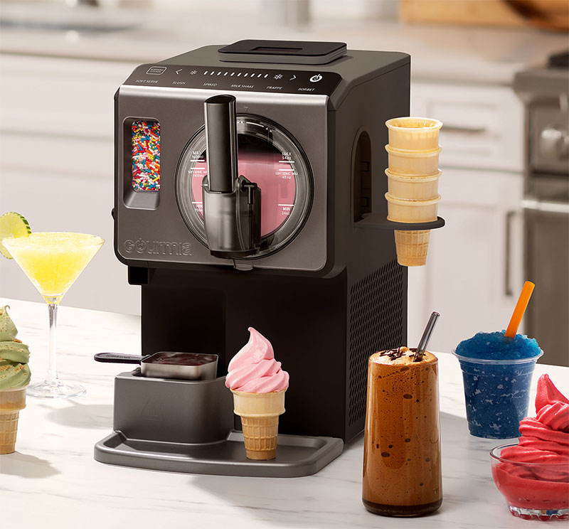 New Gourmia Soft Serve Ice Cream Maker Creates Frozen Treats in Just 30 Minutes