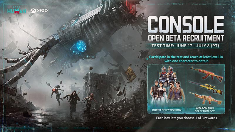 Once Human Final Console Open Beta Goes Live on Xbox and PS5